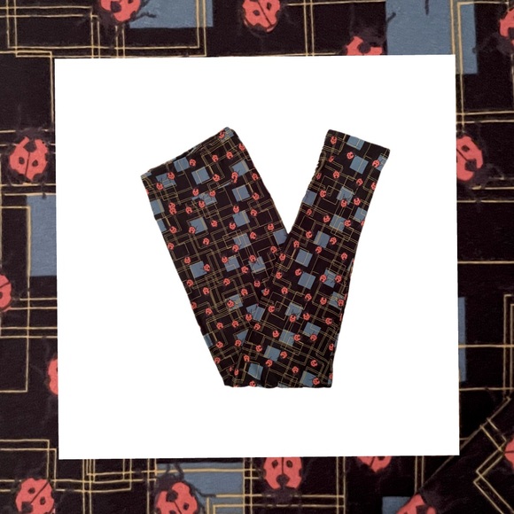 LuLaRoe TC Lady Bug 🐞 Leggings - Picture 1 of 2